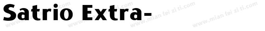 Satrio Extra字体转换